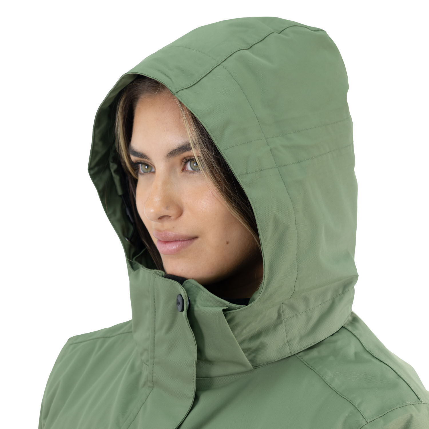 Parka Desmontable Hw Reno 3 En 1 Verde Oliva Mujer image number 2.0
